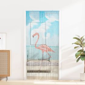 Insect Door Curtain Multicolor 78.74 x 39.37 in Bamboo