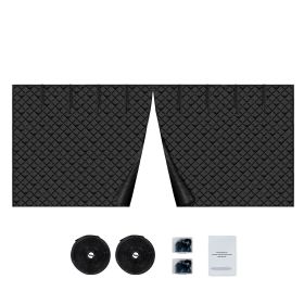 Garage Door Screen for Winter, 18x7FT, Garage Door Insulation Kit