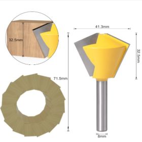 Bird's Mouth Router Bit (Option: 12 edges-Q1pc)