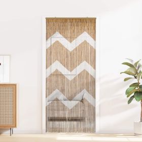 Insect Door Curtain Multicolor 78.74 x 35.43 in Bamboo (Color: Multicolour)